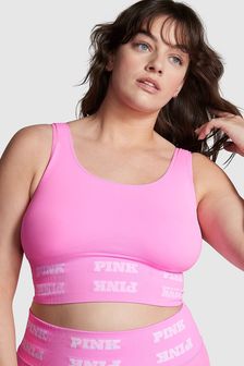 Victoria's Secret PINK Lola Pink Seamless Logo Sports Bra (K79716) | €36