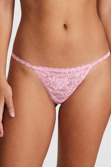 Victoria's Secret PINK Pink Bubble G String Lace Knickers (K79743) | €10