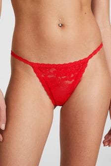 Victoria's Secret PINK Red Pepper G String Lace Knickers (K79778) | €14