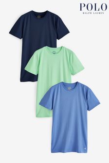 Blau/Grün - Polo Ralph Lauren Schmale T-Shirts mit Rundhalsausschnitt im 3er-Pack (K79810) | 92 €