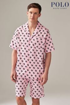 Polo Ralph Lauren All Over Pony Print Pyjama Shorts Set (K79819) | $183