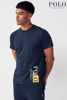 Blau - Polo Ralph Lauren Lounge T-Shirt mit Logo (K79848) | 92 €