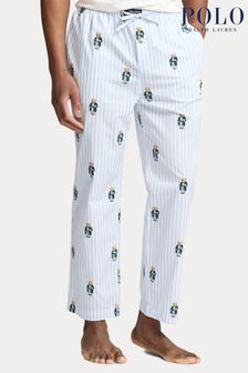 Polo Ralph Lauren Polo Bear Striped Cotton Pyjama Trousers (K79857) | $119