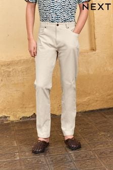 Béžová - Textured Smart Chinos With Stretch (K80140) | €32