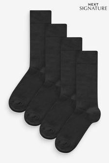 Black 4 Pack Modal Signature Socks (K80157) | AED50
