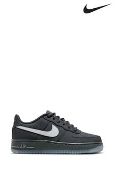 Nike Black/Grey Air Force 1 Youth Trainers (K80235) | kr1 560