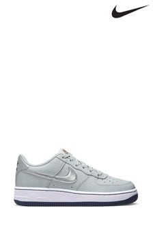 Grey/Black - Nike Air Force 1 Youth Trainers (K80243) | kr1 370