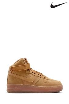 Nike Tan Brown Air Force 1 High LV8 3 Youth Trainers (K80269) | 5,035 UAH