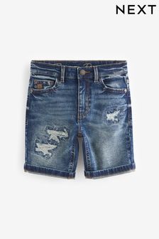 Blue Distress Denim Shorts (3-16yrs) (K80525) | 16 € - 23 €