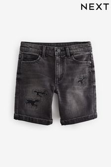 Black Distress Denim Shorts (3-16yrs) (K80528) | €14 - €21