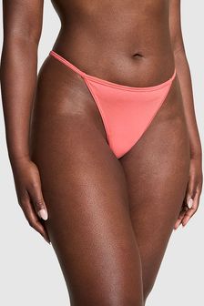 Victoria's Secret PINK Crazy For Coral Pink G String Cotton Knickers (K80607) | €10
