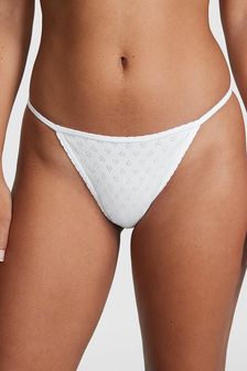 Optično bela pointelle - Roza bombažne spodnjice Victoria's Secret (K80613) | €10