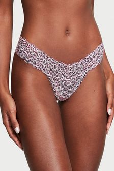 Victoria's Secret Purest Pink Basic Animal Instincts Thong Posey Lace Knickers (K80626) | €10.50
