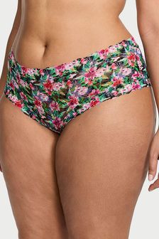 Victoria's Secret Black Tropical Cheeky Posey Lace Knickers (K80664) | €13