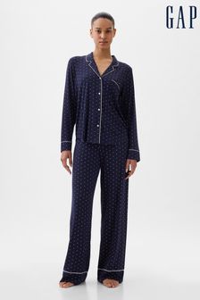 Blue - Gap Poplin Pyjama Shirt (K80785) | kr460