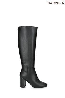 Carvela Willow Knee High Black Boots (K80901) | OMR72