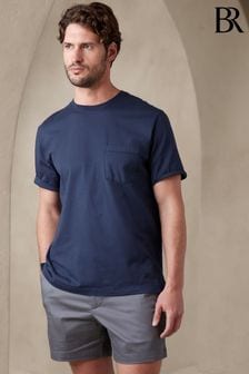 Blau - Banana Republic Authentic Rundhals-T-Shirt aus Supima-Baumwolle (K80974) | 55 €