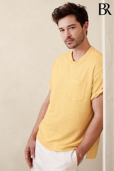 Golden Rattan - Banana Republic Linen French Terry T-shirt (K81059) | kr1 280