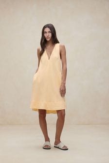 Banana Republic Yellow Ava Linen Mini Dress (K81062) | €135