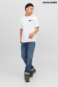 Weiß - Jack & Jones T-Shirt mit kleinem Logo (K81180) | 23 €