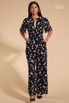 Dancing Leopard Silva Black Jumpsuit