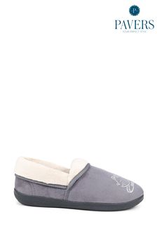Pavers Grey Novelty Cat Slippers (K81311) | €28