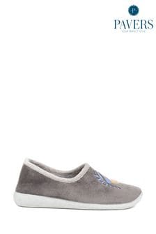 Pavers Ladies Grey Slippers (K81322) | €29