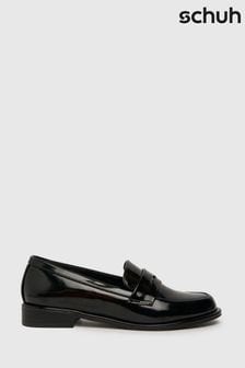 Schuh Lorelle Patent Rand Black Loafers (K81433) | ₪ 161