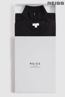 Черный - Набор из двух топов из шерсти и мериносовой шерсти Reiss 2 (K81508) | €271