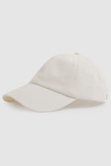 أبيض - قبعة بيسبول Felix قطنية مطرزة من Reiss (K81563) | 367 ر.س