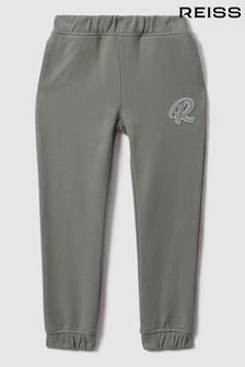 Pistacija - Reiss hlače za prosti čas iz bombaža z elastičnim pasom in motivom Toby (K81585) | €36