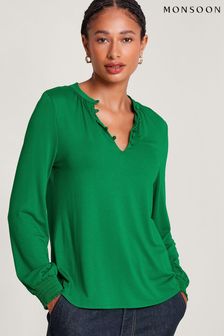 Monsoon Polly Einfarbiges Top (K81734) | 38 €
