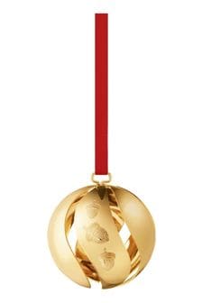 Georg Jensen Christmas Collectibles 2023 18kt ゴールドメッキ ボール オーナメント (K81815) | ￥5,110