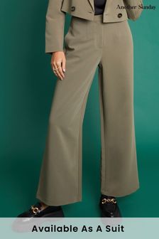 Another Sunday Green Wide Leg Trousers