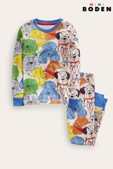 Boden Green Snug Single Dog Long John Pyjamas (K81948) | 114 QAR - 134 QAR