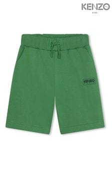 KENZO KIDS Green Logo Jersey Shorts (K81953) | 398 SAR - 462 SAR