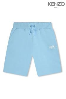 Pantaloni scurți cu logo Kenzo Kids Albastru Jerseu (K82002) | 373 LEI - 433 LEI