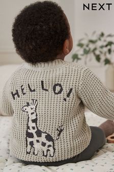 Grey baby cardigans best sale