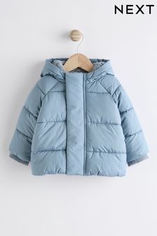 Blue Puffer Baby Coat (0mths-2yrs) (K82062) | CA$56 - CA$61