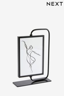 Black Pill Shape Swivel Photo Frame (K82085) | 7,290 Ft