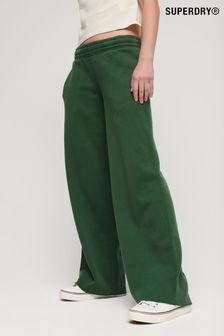 Zelena - Superdry hlače za prosti čas spranega videza (K82297) | €72