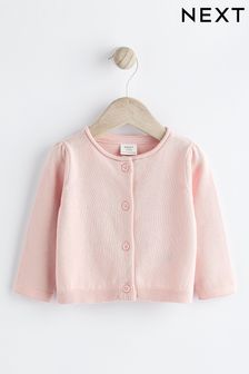 Pink Baby Knitted Cardigan (0mths-2yrs) (K82421) | €11 - €13