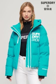 Superdry Blue Ski Boxy Puffer Jacket (K82450) | SGD 387