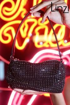Linzi Black Dignity Diamante Shoulder Bag (K82453) | HK$411