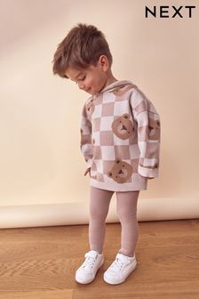 Neutral Bears Knitted Hoodie and Leggings Set (3mths-7yrs) (K82474) | €40 - €47