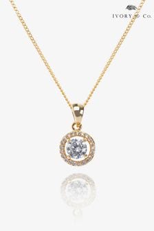 Ivory & Co Gold Balmoral Crystal Dainty Pendant (K82772) | $55