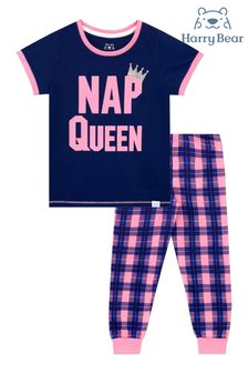 Harry Bear Pink/Blue Nap Queen Pyjamas (K82984) | $29