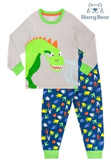 Harry Bear Grey Dinosaur Pyjamas (K82991) | €27