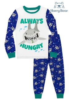 Harry Bear Blue Shark Pyjamas - Snuggle Fit (K83013) | kr330