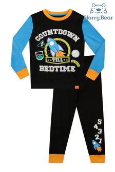 Harry Bear Black Countdown Till Bedtime Pyjamas (K83017) | SGD 33